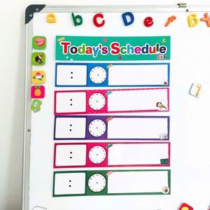 Tableau de décoration de classe réutilisable et effaçable avec cartes d'activités quotidiennes - Product Image 4