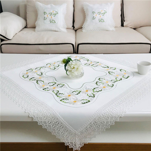 ZhongHua Fresh Sunflower 100% Polyester Embroidered Luxury Lace <strong>Table</strong> <strong>Cloth</strong> - Product Image 4