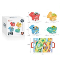 Jouets en plastique pour enfants, voiture dinosaure, voiture à tirer, voitures dinosaures avec tapis de jeu, sac de rangement pour enfants