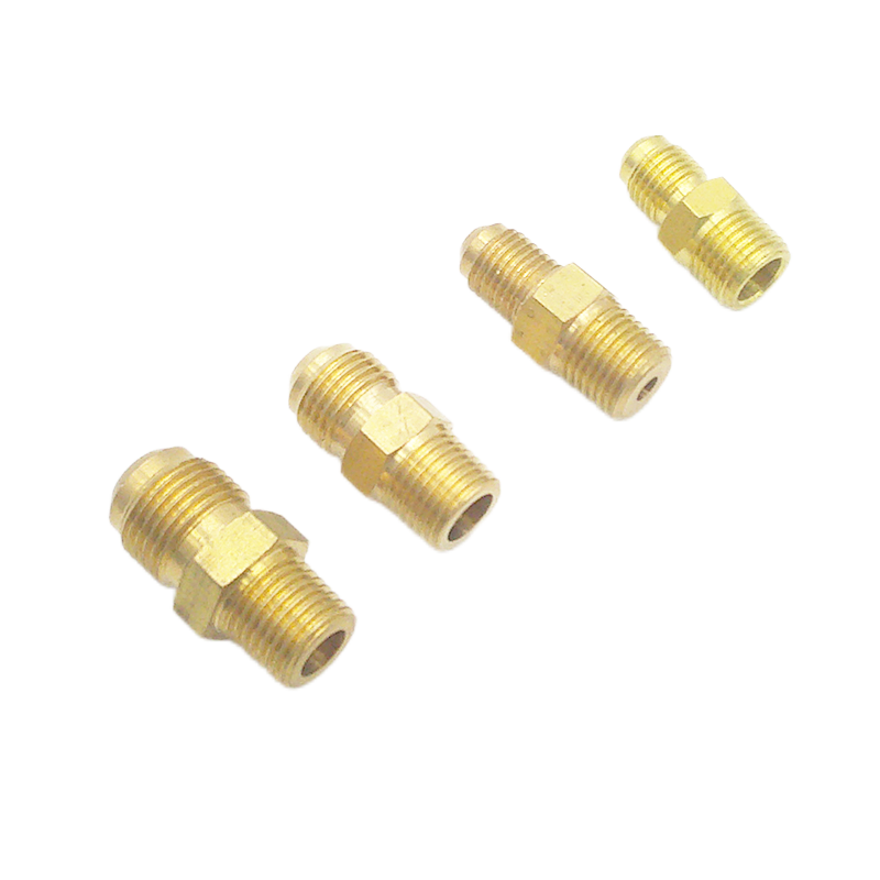 Brass Tube Adapter Brass Flare Tube Fitting Coupling - 3/8 Male Flare X 1/4 Female NPT Thread (2 Pack) Pipe Thread Tape - View #12
