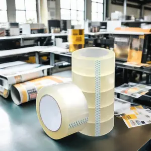 Bopp PackageTan Brown Color Strong Packaging Solvent Adhesive Buff Shipping Packing Tape