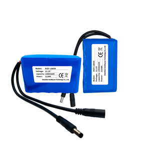 맞춤형 3.7V 7.4V 11.1V 12V 14.8V 24V 18650 리튬 이온 충전식 18650 10000mah 리튬 배터리 팩 - Product Image 1