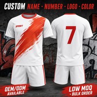 Camiseta de Fútbol Sublimada con Degradado de Estrellas Dispersas, Estilo EURO, para Clubes Deportivos, con Logotipo y Nombre Personalizados, de Fábrica OEM