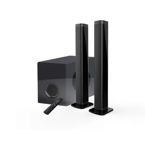 TV Rumah, Soundbar Nirkabel BT V5.0 Speaker Dapat Dilepas HiFi 3D Stereo Pasif Kuat Subwoofer Mendukung AUX Optik RCA USB