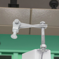 Raccord pivotant réglable galvanisé à chaud pour ligne de transmission électrique aérienne, usage intensif