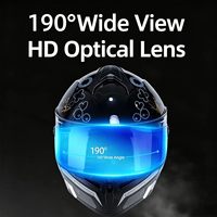 Casque de moto modulaire rabattable double usage (route et tout-terrain) avec système de double visière, verres extérieurs transparents et intérieurs teintés, certifié DOT 3C, en ABS