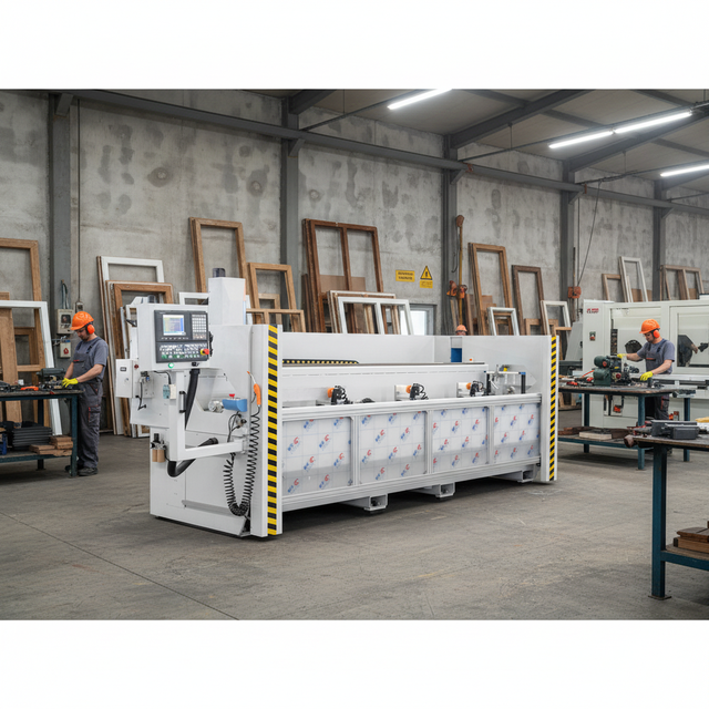 CNC Drilling Milling Machine Center  Aluminum Window Door Making Machinery Curtain Wall Facade Fabrication Machine