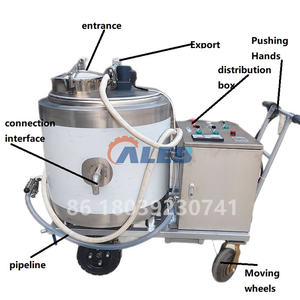 Machine d'alimentation entièrement automatique pour élevages bovins, avec réservoir en acier inoxydable, remorque d'allaitement pour veaux pour ferme laitière - Product Image 4