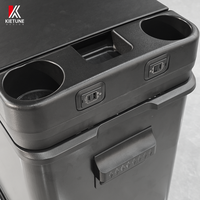 Boîte d'accoudoir de console centrale KIETUNE pour Mercedes Sprinter Van, kit de conversion pour amélioration de voiture, porte-gobelet, chargeur USB, boîte de rangement