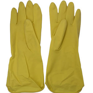 Gants de protection en latex écologique de haute qualité, 30 cm, pour les mains, pour la <span class=keywords><strong>maison</strong></span>, taille moyenne, meilleure protection du travail, composés de caoutchouc et de coton, pour la cuisine - Product Image 1