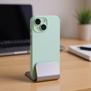 Carcasa Trasera con Soporte Metálico y Lente para iPhone 15 Verde - Product Image 3
