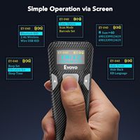 Lector de Códigos de Barras Inalámbrico Portátil Mini USB de Alta Calidad Eyoyo, Escáner de Códigos de Barras Bluetooth 2D para Libros, Bibliotecas e Inventario