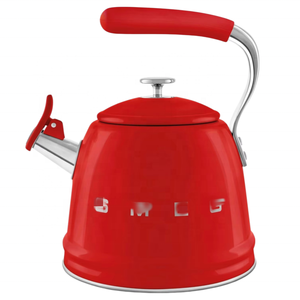Bouilloire électrique sifflante en acier inoxydable 304 de style italien, 2,3 L, rétro - Product Image 2