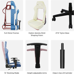 Cómoda alta calidad precio barato PC ordenador <span class=keywords><strong>Silla</strong></span> Gamer Racing OEM/ODM PU <span class=keywords><strong>Silla</strong></span> de cuero para juegos con pequeño regalo gratis - Product Image 6