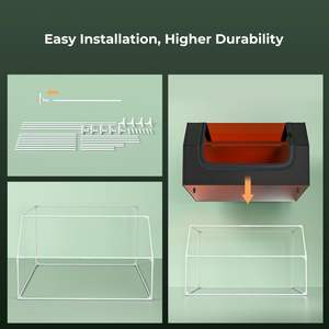 Caja de Protección para Grabador Láser Creality de 27.5x28.3x15.7 Pulgadas, Resistente al Fuego y al Polvo, con Ventilador y Tubo - Product Image 6