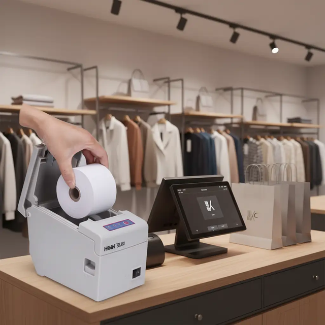 Impresora Térmica POS 58mm Desktop Inkless Receipt Printer for Supermarket Restaurant