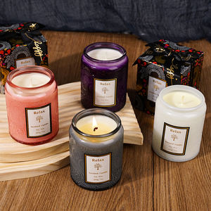 Difusor de té verificado, 12,3 Oz en tarro cubierto, aceite aromático, puerta de boda naranja, regalos de vidrio Natural, velas perfumadas para hacer velas - Product Image 1