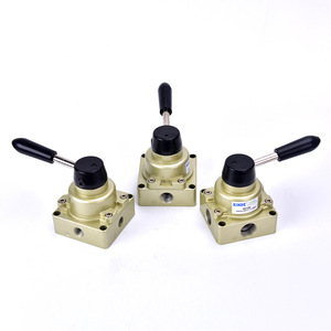 <b>Rotary</b> Manual Reversing Valve HV-02 03 04 Three-Position Four-Way Pneumatic Control Human-Operated <b>Switch</b> - Product Image 1