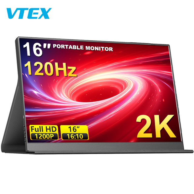 Vtex 16 Inch 2K 120Hz Touch Screen Ips 100% Srgb Portable Monitor Laptop Extender Screen for Mobile Pc Laptop