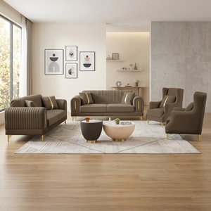 Modern Luxury Living Room Deluxe Velvet <strong>Sofa</strong> <strong>Set</strong> <strong>1</strong>+<strong>1</strong>+<strong>2</strong>+<strong>3</strong> Seater for Villa Hotel Hall Distribution Best Price Furniture - Product Image 1