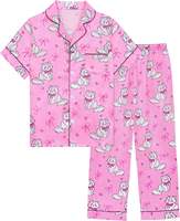 Enfants respirant vêtements de nuit 2025 vente chaude dessin animé filles nuit pyjamas ensemble en gros personnalisé été arc-en-ciel licorne vêtements de nuit