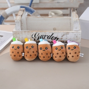 Peluches迷你可爱波巴杯泡泡奶茶毛绒钥匙扣毛绒玩具公仔波巴Plushie钥匙扣毛绒动物玩具包魅力 - Product Image 1