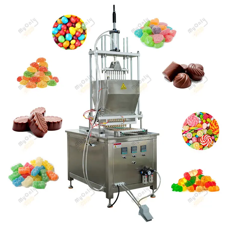 Mini Jelly Maker Gummy Banana Depositor Milk Ball macchina per la produzione di caramelle dure per la produzione di caramelle
