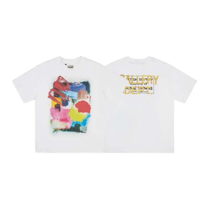 GALLERY DEPT street graffiti printed short sleeve T-shirt various luxury High-end clothing wholesale men's and women's t-shirts