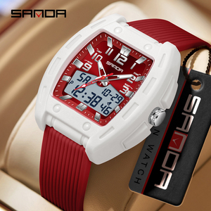 <span class=keywords><strong>Montre</strong></span> SANDA 6330, <span class=keywords><strong>vente</strong></span> chaude, mode originale, <span class=keywords><strong>montre</strong></span> pour homme à double affichage, multifonction, bracelet en TPU, étanche, sportive, <span class=keywords><strong>montre</strong></span>-bracelet pour homme d'extérieur - Product Image 5