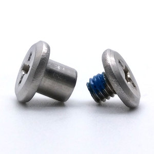 Cabeza de perfil bajo de acero inoxidable Phillips Blue Nylok Patch Rosca de bloqueo Pernos sexy Tornillos de Chicago - Product Image 4