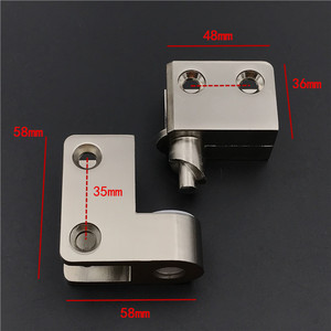 Herrajes de bisagra pivotante superior e inferior para paneles de división de inodoros y pantallas de lavamanos - Product Image 5