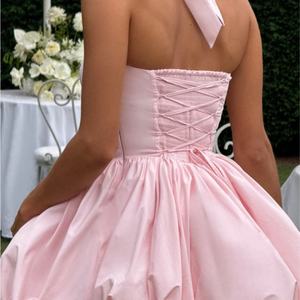 Vestido Mini Sexy de Encaje con Espalda Descubierta y Cordones, Estilo Francés, al Mejor Precio de Fábrica, Vestido de Verano para Mujer - Product Image 3