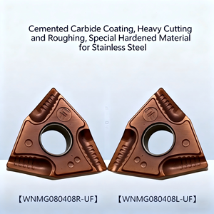 Inserto de Torneado de Carburo de Tungsteno con Recubrimiento CVD Naigu para Acero y Acero Inoxidable WNMG080404 WNMG080408-UF para Mecanizado en Torno CNC - Product Image 3