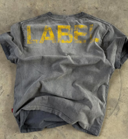 T-shirt Oversize Streetwear en Gros, T-shirt Court Personnalisé avec Impression Graphique DTG, Sérigraphie, Effet Délavé Vintage, T-shirt Oversize Homme