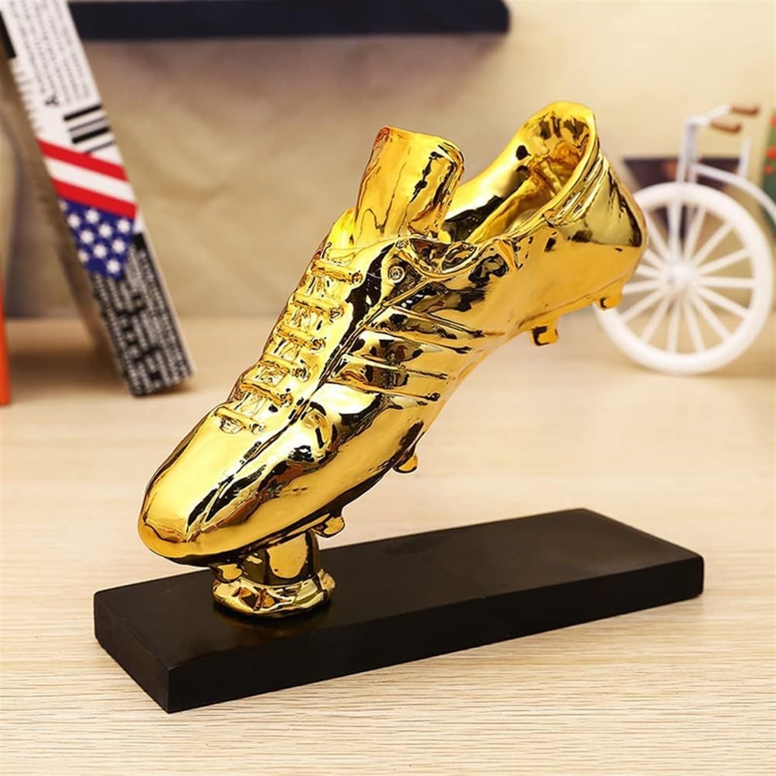 Best Selling Golden Shoe Trophy Custom Resin Sports Award Decor
