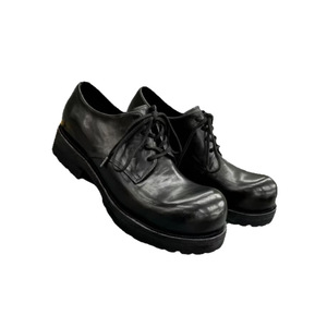 Zapatos Oxford de Cuero Negro con Punta Redonda, Cordones, Suela de Goma, Entresuela de EVA, Antideslizantes, para Todas las Temporadas, Calzado Casual para Hombre - Product Image 4