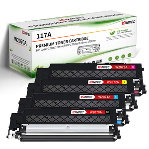 Cartouche de toner couleur compatible <span class=keywords><strong>117A</strong></span> W2070A Bk/W2071A C/W2072A Y/W2073A M pour HP Color LaserJet Pro 150A/MFP 178/MFP 179 - Product Image 1