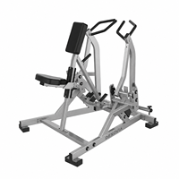 Appareil de musculation professionnel à charge par plaques pour le renforcement du dos supérieur et l'entraînement des lombaires