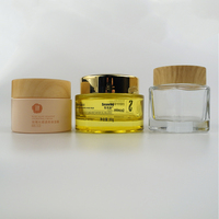 Vente en gros de pots en verre de luxe pour crème, 80 ml-100 ml, avec couvercle à vis, estampage à chaud - Contenants cosmétiques haut de gamme pour l'emballage des soins de la peau