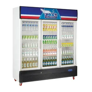 Anggun komersial berdiri bebas peralatan dapur 398L kecil atas terbuka dada freezer dalam
