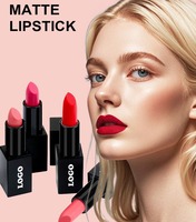 Rouge à lèvres mat longue tenue, anti-transfert, anti-adhérent, anti-bavure, anti-décoloration, fini velours brumeux, résistant à l'eau, marque privée OQ19
