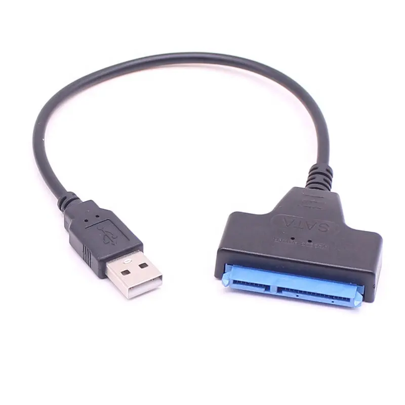 Câble adaptateur de disque dur externe USB 2.0 SATA SSD HDD câble adaptateur de disque dur USB 2.0 SATA