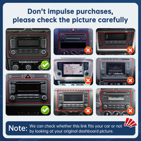 Autoradio 7 pouces Road Top avec Airplay, CarPlay, multimédia, stéréo audio, Android Auto, écran Linux pour Volkswagen, Seat, Skoda 2003-2015