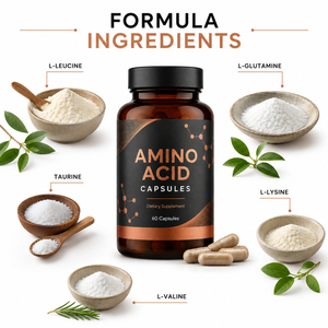 Premium Water Solluble B Complex Amino-acid-glycine 80% Complete Workout Camellia Complex Amino Acid Capsules for People Health - Product Image 2