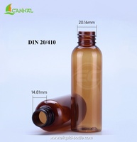 Flacon compte-gouttes en plastique PET Ecannal 5ml 10ml 15ml 20ml 30ml 40ml 50ml 60ml 80ml 100ml 120ml avec bouchon pipette en verre, expédition en Russie