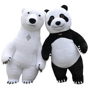 Kostum maskot Cosplay <span class=keywords><strong>Panda</strong></span> dapat ditiup bulu pendek dewasa 2M/2.6M/3M untuk penampilan berjalan kostum tari <span class=keywords><strong>Panda</strong></span> pria - Product Image 1