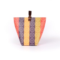Boîte d'emballage en carton pliable de style coréen, petite boîte cadeau pour estampage de bonbons