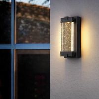Diffuseur extérieur simple en polycarbonate, étanche, en aluminium, à LED, pour montage mural, jardin, couloir, balcon, villa, cour, escalier, extérieur