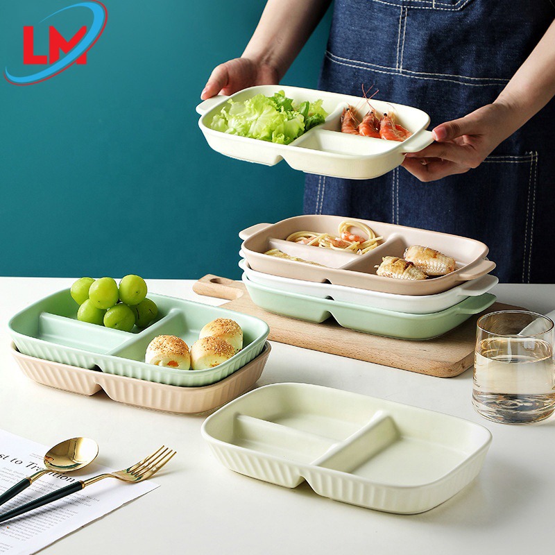 Assiette Rectangulaire Blanche Style Nordique - En PP, Pour Petit-déjeuner, Apéro, Déco De Table (30x21cm)