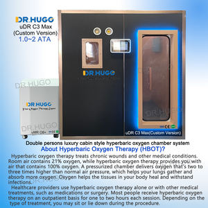 Chambres hyperbares à oxygène DR.HUGO uDR C3 Max pour usage domestique, 1,5 ATA, thérapie oxygénée, luxe, coque rigide. - Product Image 2
